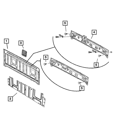 Aperture Panel, Pillar Supports and Cab Back  for 2011 Ram 3500 #5