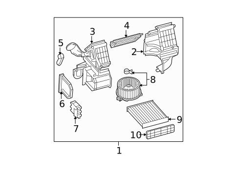 Evaporator & Heater Components for 2006 Mazda 6 #2
