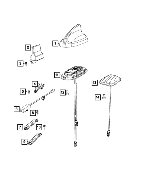 Radio, Antenna, Speakers, DVD, and Video systems for 2020 Chrysler 300 #1