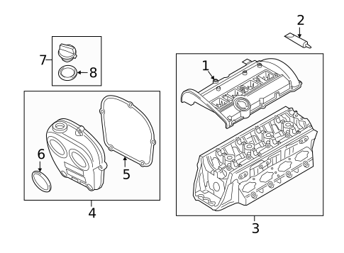 Valve & Timing Covers for 2019 Audi A5 Quattro #1