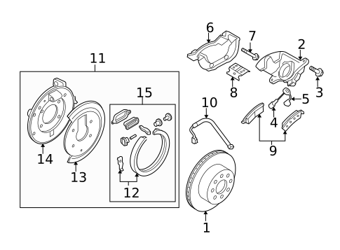 Disc Pads & Brake Shoes for 2006 Saab 9-7x #1