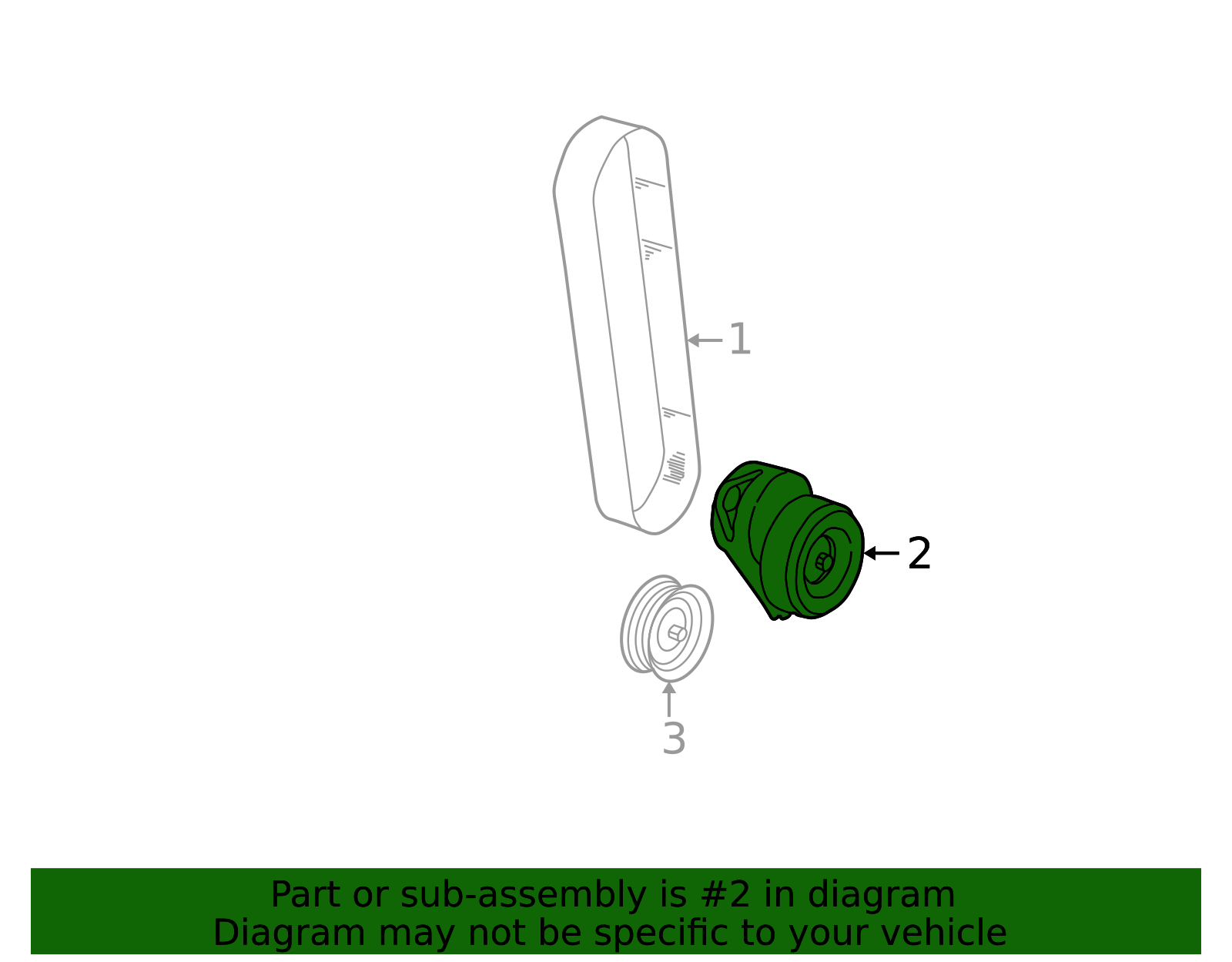 1993-2003 Ford Motorcraft Accessory Drive Belt Tensioner Assembly BT-46 ...