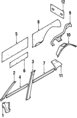 794029580 - Body: Kick Panel for Subaru: Justy Image