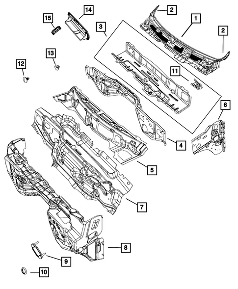 Cowl and Dash Panel for 2025 Ram 2500 #0