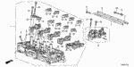 12100RDFA00 - Engine: CYLINDER HEAD ASSY. for Acura Image