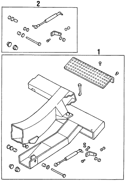 Bumper & Components - Rear for 1998 Land Rover Discovery #1
