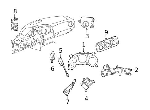 Cluster & Switches for 2010 Dodge Viper #0