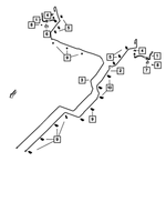 68334680AB - Brakes: Brake Hose, Right Rear for Mopar Image image