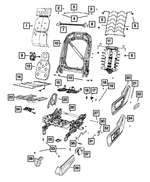 68405354AA - Interior Trim: Seat Clip for Mopar Image