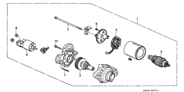 Starter Motor (Mitsuba) for 2002 Honda Accord #0