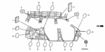 91617SH3000 - Interior/Bumper: SEAL, HOLE for Honda Image