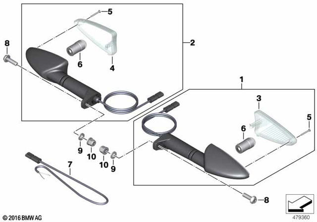 63138534354 - Lights: Turn Indicator - Sae for BMW-Motorrad Image