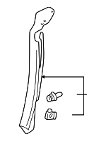 6251117080C0 - Body: Lock Pillar Trim for Toyota: MR2 Spyder Image