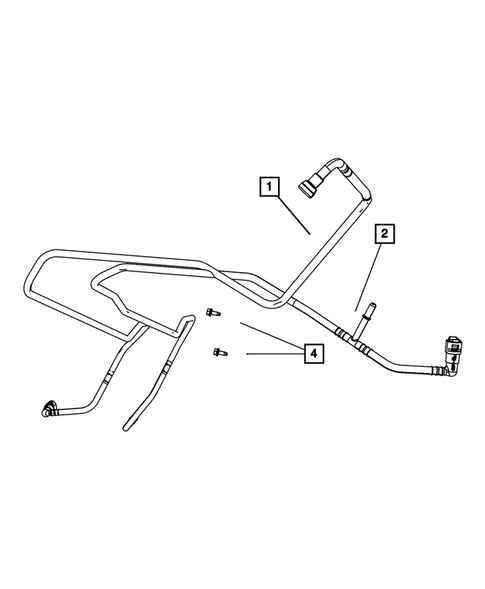 Fuel Lines for 2008 Jeep Wrangler #1