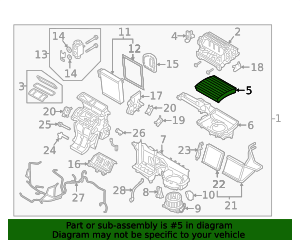 2019-2025 Volvo Cabin Air Filter 31497284 | Volvo Dealer Parts