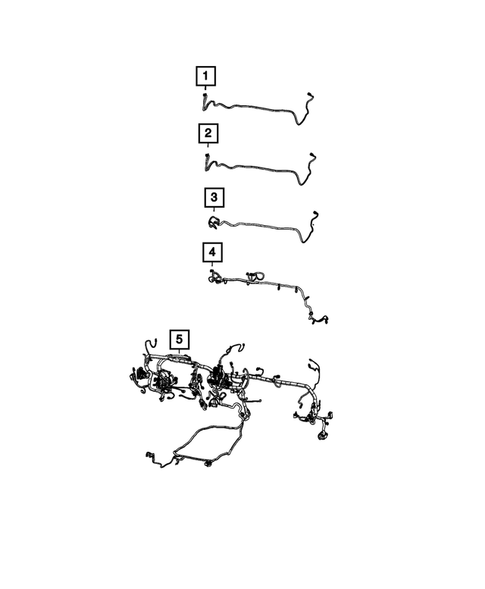 Wiring, Instrument Panel for 2022 Ram 3500 #4
