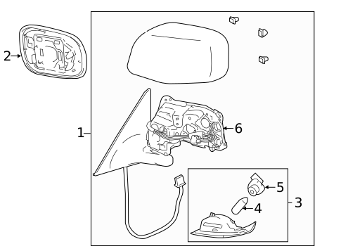 Outside Mirrors for 2007 Lexus GS430 #0