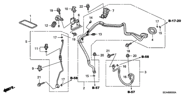 A/C Hose - Pipe for 2004 Acura TSX #0