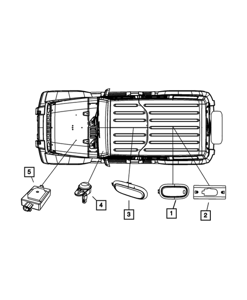 Lamps - Front, Rear and Courtesy for 2007 Jeep Wrangler #3