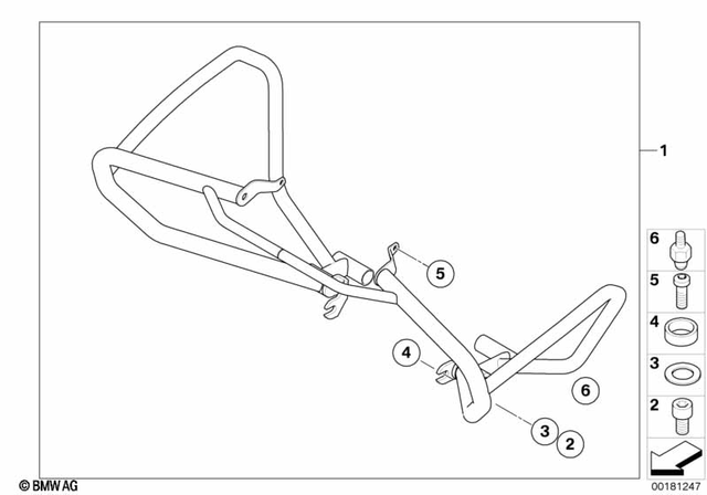 71607691697 - Protection: Spacer Bush - Di=10.5 S=5mm for BMW-Motorrad Image