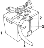 F2AZ10718A - Electrical: Battery Hold Down for Ford: Crown Victoria | Mercury: Grand Marquis Image