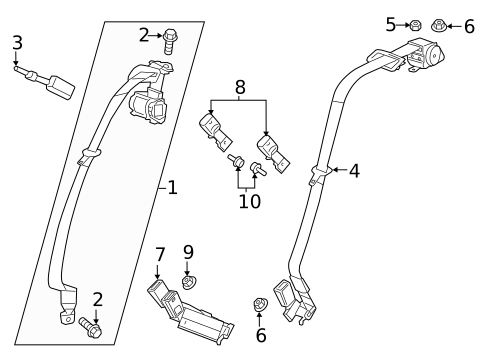 Seat Belt for 2017 Cadillac CT6 #2