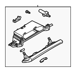 970552204128ED - Body: Glove Box Assembly for Porsche: Panamera Image