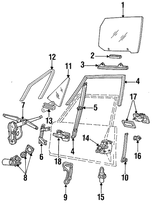Door for 1984 Lincoln Continental #0