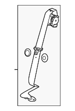 93167243 - : Seat Belt - Jet Black for Saab: 9-5 Image