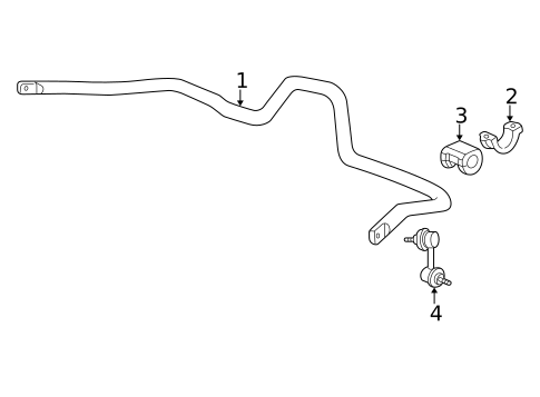 Stabilizer Bar & Components for 2003 Acura RSX #0