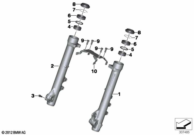 31428566588 - : Slider Tube Right         for BMW-Motorrad Image