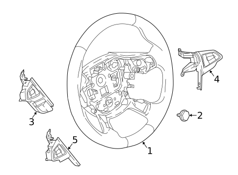 Steering Wheel & Trim for 2017 Ford Focus #0