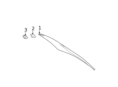 Glass & Hardware - Back for 2011 Toyota Avalon #0