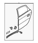 8K5833052D - : Door Shell for Audi: A4, A4 Quattro, S4 Image