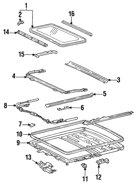Sunroof for 1991 Toyota Land Cruiser #0