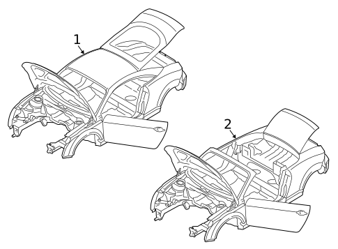 Body Shell for 2012 Audi TT RS Quattro #0