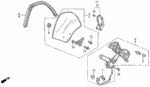 32134SM4003 - Body/Air Conditioning: BAND, HARNESS OFFSET (10) (122.5MM) (BROWN) for Acura Image