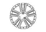 C2Z9556 - : Wheel, Alloy for Jaguar: XF, XFR, XFR-S Image