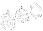 12709178 - Belts &amp; Cooling: Engine Water Pump for GM Image