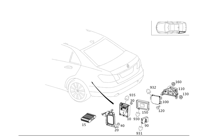 45452601 - Electrical Equipment and Instruments: Fuse Box for Mercedes-Benz Image