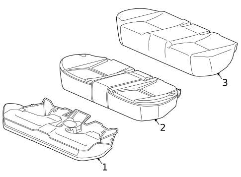 Rear Seat Components for 2018 Mercedes-Benz GLC43 AMG #2