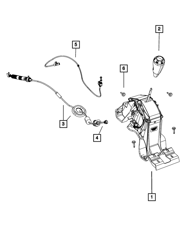 68020485AA - CVT2; Variable Speed; Automatic Transaxle: Transmission Shifter for Mopar Image
