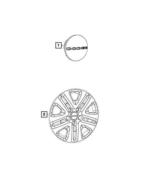 Wheel Covers and Center Caps for 2018 Dodge Grand Caravan #0