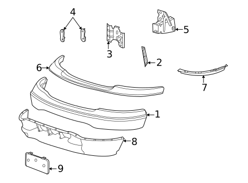 Bumper & Components - Front for 2002 Ford Expedition #0
