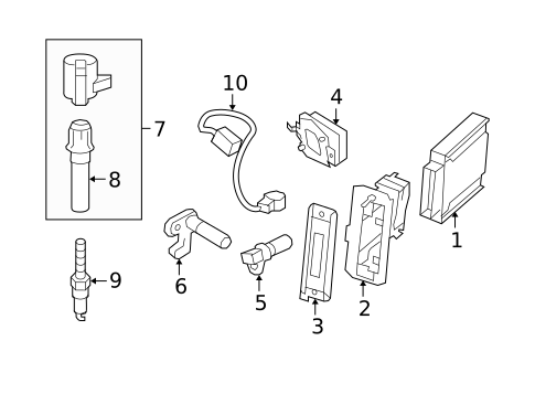 Ignition System for 2004 Lincoln Town Car #0