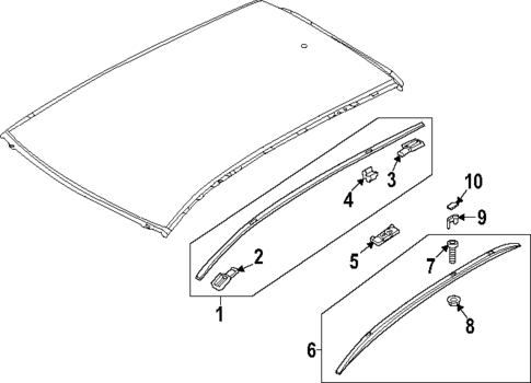 Exterior Trim - Roof for 2022 Mazda CX-30 #0