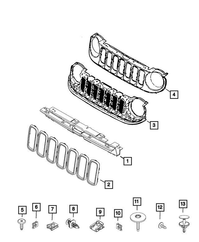 68463254AA - Exterior Ornamentation: Retainer Pin for Jeep: Renegade Image