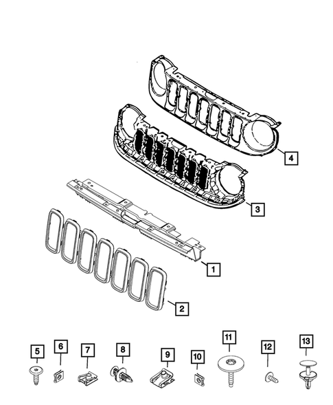 Grilles for 2018 Jeep Renegade #0