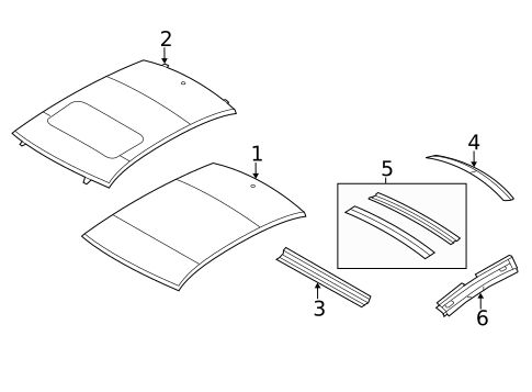 Roof & Components for 2010 Chrysler Sebring #0