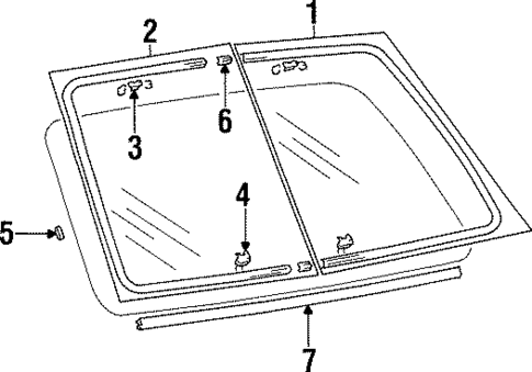 Reveal Moldings for 1998 Hyundai Sonata #0